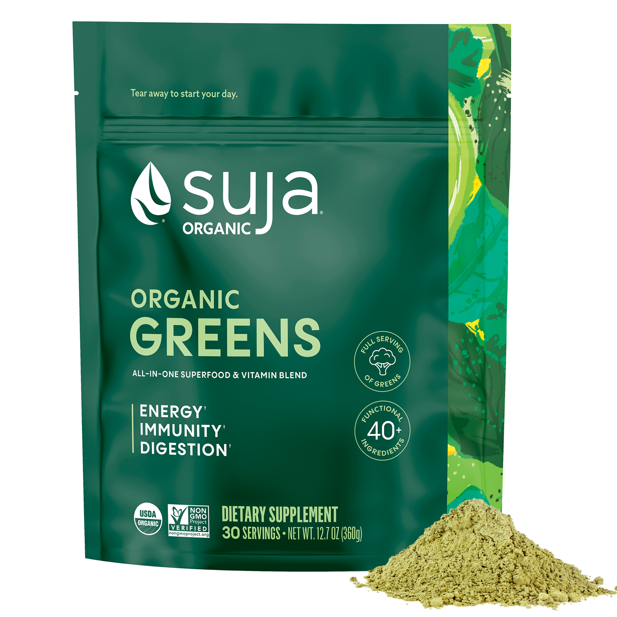 Your Super Organic Super Green Smoothie Mix – Superfood Powder for Natural  Immune Support, Made with Wheatgrass, Barley Grass, Moringa, Spirulina