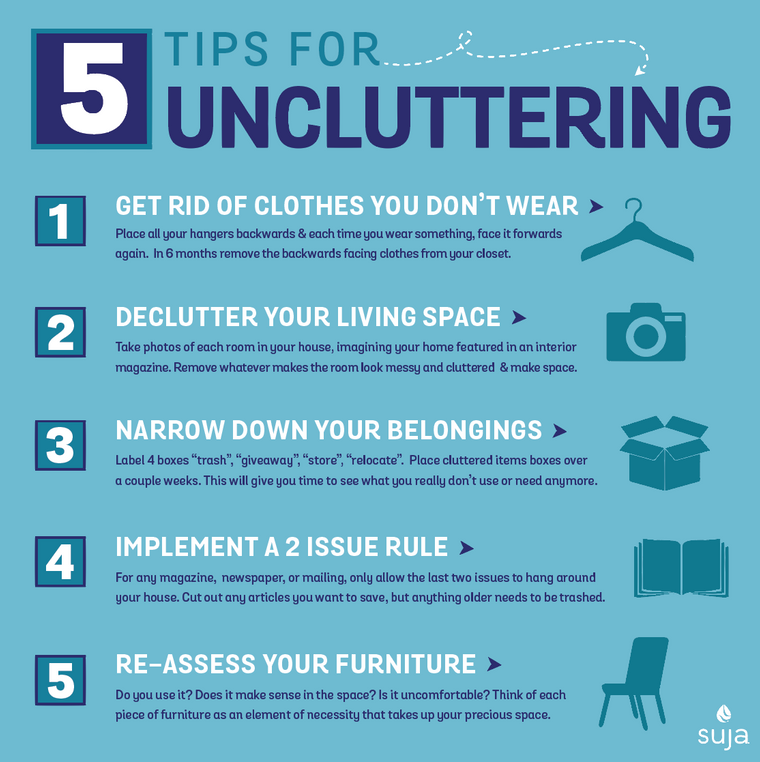 5 Tips for Uncluttering