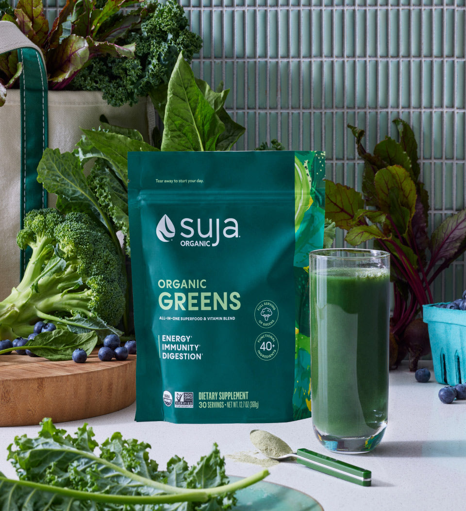 Live it Up Super Greens vs Suja Organic Greens Powder