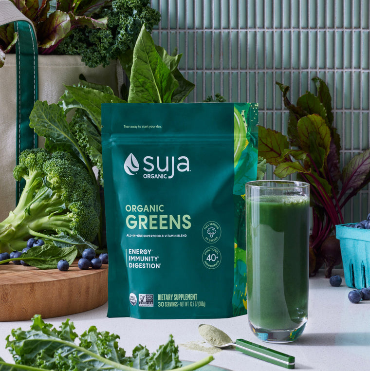 Live it Up Super Greens vs Suja Organic Greens Powder