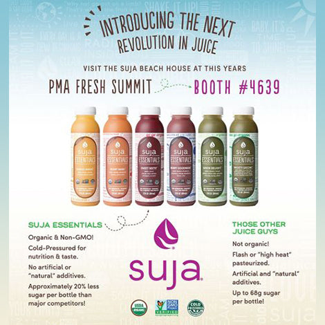 Stop by the Suja Beach House at PMA Fresh Summit!